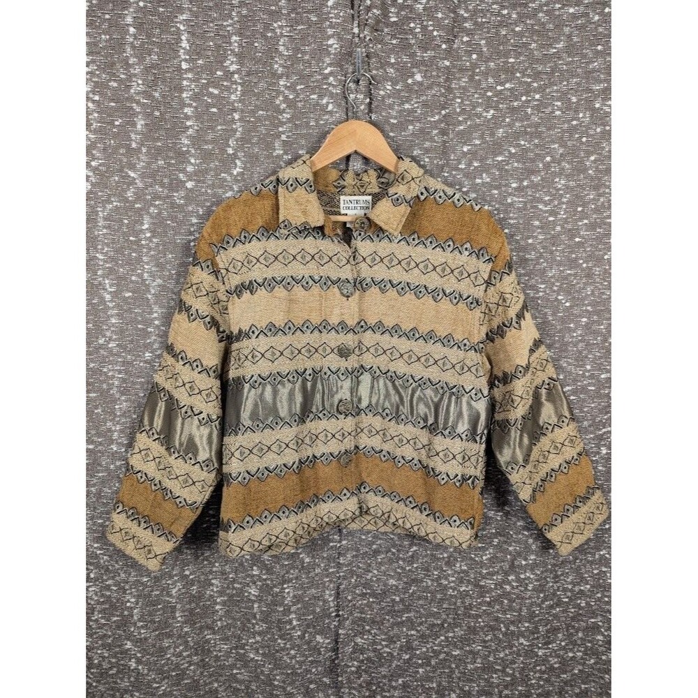 Tantrums Collection‎ Embroidered Boho Blazer Jacket Women's Small